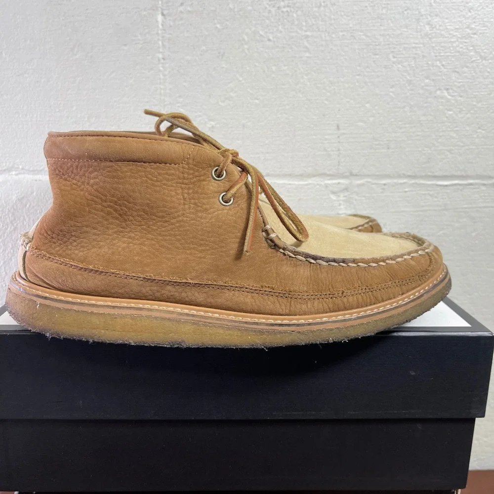 Sperry‎ Top Sider 4 JCrew Brown Suede Leather Chukka Boots Men's Size 12 M